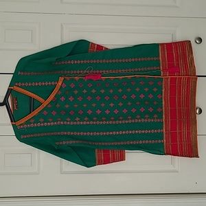 Khaadi embroidered shirt